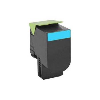Compatible Cyan Lexmark 80C2HC0 High Capacity Toner Cartridge