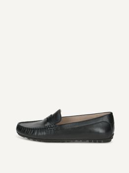 CAPRICE Moccasin, black, made of Leather without heel, Size 42