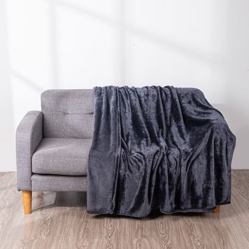 HOMESOL®  Manta sedalina para Cama Sofá y Sillón, Manta Polar Lisa de Tacto Suave Super Caliente para Adulto y Niño,Sin Arrugas
