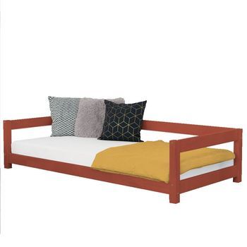 Cama Para Niños Study 120 X 180 Ladrillo Rojo