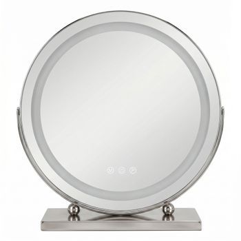 Espejo Make-up Chrome 40cm Led