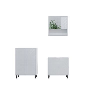 Conjunto De Muebles De Baño Agasta 3 Partes Vicco