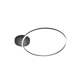 Lámpara De Techo Led Moderna Giotto 36w Negra 3508-61-101 Fabas Luce