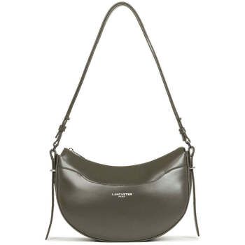 LANCASTER Bolso de mano Media luna Suave Ace Cuero Caqui Oscuro para mujer