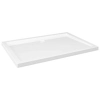 plato de ducha rectangular abs blanco 70x100 cm vidaxl