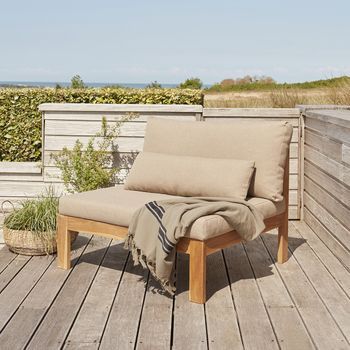 Silla De Jardín De Madera De Teca Maciza Topo
