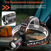 faro led con zoom de luz fuerte faro portatil para exteriores resistente al agua recargable de largo alcance