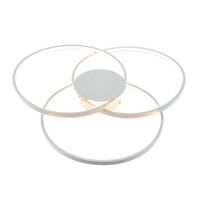lampara de techo led de aluminio blanco