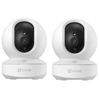 ezviz ty1 3mp pack doble camara de seguridad interior rotativa 2k wifi blanca