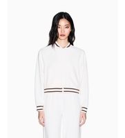 ax armani exchange para mujer xw002071af10804u1003 sudadera bomber blanca l blanco casual clasico modal manga corta