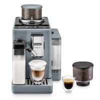 delonghi rivelia cafetera superautomatica con deposito de leche y molinillo integrado 19 bares gris