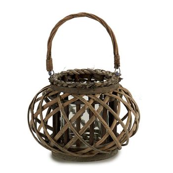 Gerimport Portavelas Cilíndrico con Asa 18 Cm - Decorativo