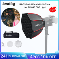 smallrig mini softbox parabolico ra-d30 29 cm de liberacion rapida compatible con luz de video led smallrig rc 60b cob - 4358