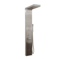 panel de ducha con rociador cascata - acero inoxidable