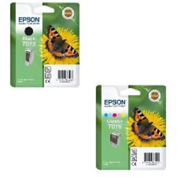 Original Multipack Epson Stylus Photo 2000P Printer Ink Cartridges (2 Pack) -C13T01540110
