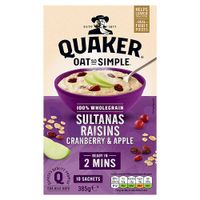 quaker oat so simple apple sultana raisin  cranberry