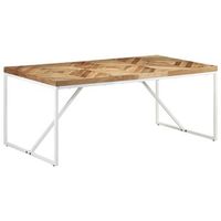 mesa de comedor madera maciza de acacia y mango 180x90x76 cm vidaxl