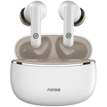Auriculares Noise Aura inalámbricos Bluetooth para uso diario y llamadas, color blanco