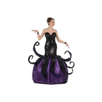 Disfraz Bruja Del Mar Vestido Con Tentáculos Y Enaguas Talla Xl