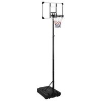 canasta de baloncesto policarbonato transparente 280-350 cm vidaxl