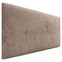 dhome cabecero de lana natural 105x50cm para camas 105 - marron