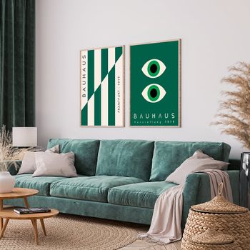 Set de 2 cuadros 021, marco premium chapado en roble, 30x40 cm