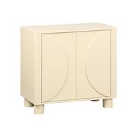aparador  efecto madera de mango con 2 puertas 80cm beige