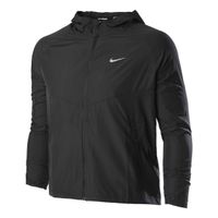 nike miler chaqueta para correr hombres - negro plateado