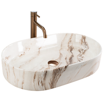 Lavabo Sobre Encimera Rea Nadia 60 Grey
