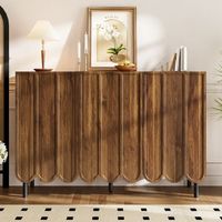 aparador - mueble de salon y comedor - mdf - nogal 120x35x80cm