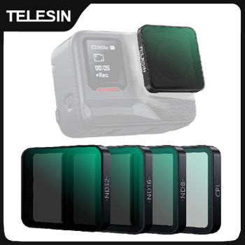 TELESIN CPL ND8 ND16 ND32 juego de filtros de lente marco de aleación de aluminio para Insta 360 Ace pro 2 ND CPL filtro de lente para Insta 360 Ace pro