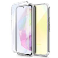 cool funda de silicona 3d transparente frontal  trasera para samsung a356 galaxy a35 5g