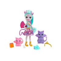muneca enchantimals con famila de dragones
