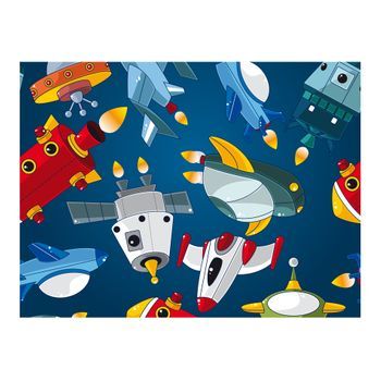 Papel Pintado 3d - Astronave (200x154 Cm)