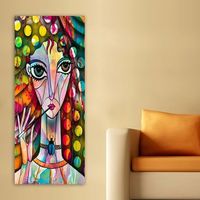 pintura decorativa lienzo dky2154836380350120 multicolor 50x120