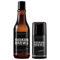 redken brews mens shampoo and molding paste duo