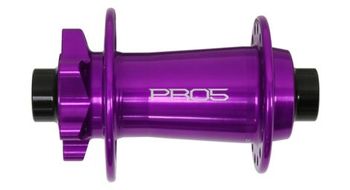 Bujes delanteros hope pro 5 de 32 agujeros   boost 15x110 mm   6 agujeros   violeta