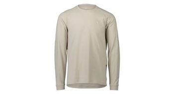 Jersey beige claro con cuello redondo poc poise