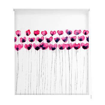 Estoralis - Estor Enrollable Translucido | Estampado Flores | 150 X 180 Cm (ancho/alto) Tamaño Tela 147 X 175 Cm | F-3133 Unico