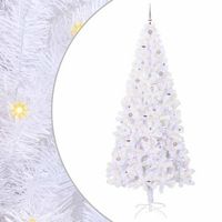 arbol de navidad artificial con 300 led 240 cm pvc y acero vidaxl