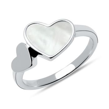 Anillo corazones de plata 925, grabable