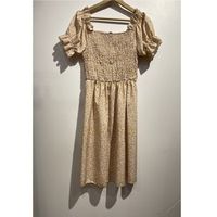 fashion brands vestido 53176-beige para mujer