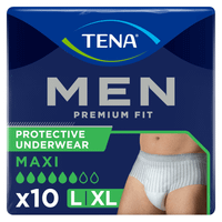 tena men premium fit pants premium fit lxl  10 uds