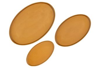 Bandeja de servicio  - 3 piezas - ocre