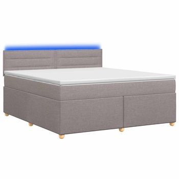 Cama Tapizada 144x200x100,5 Cm Tejido - Taupe