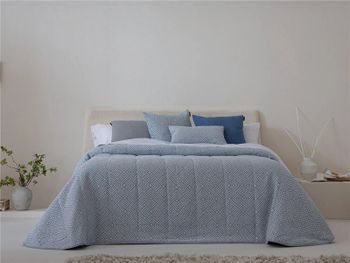 Colcha boutí sada jacquard geométrica entretiempo confecciones paula