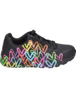 zapatillas para mujer skechers x jgoldcrown uno lite spread the love 314064l-bkmt negro y multicolor 38