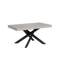 mesa extensible volantis cashmere 160264x90 cm con patas antracita