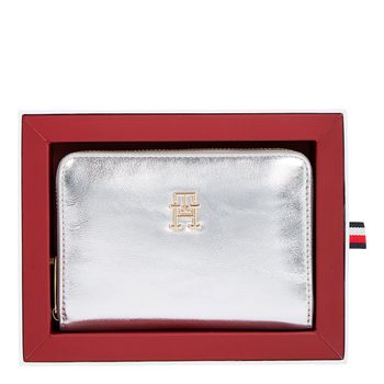 Tommy Hilfiger Cartera Plateada AW0AW17103-PE6