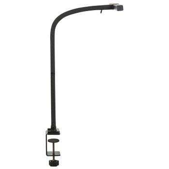 Lámpara De Mesa Led Negro 48 Cm Material Sintético Sensor Luz 3 Colores Auriga